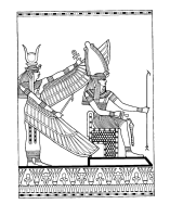 Een kleurplaat van  het oude egypte